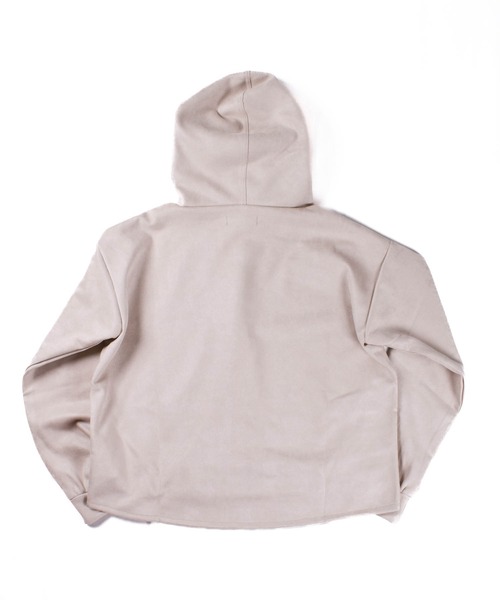 INNOCENT（イノセント）の「【ARC】【SWITCH by ARCH】Bonding Suede Hood Pullover ARE-1151（パーカー・レディース・アイボリー/グレイッシュベージュ・FREE）」の5枚目の写真