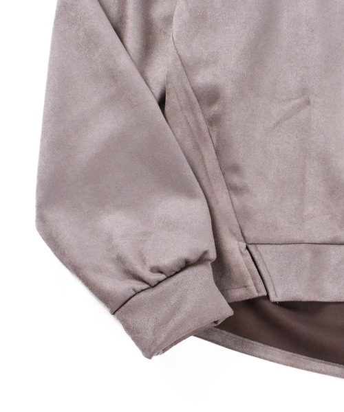 INNOCENT（イノセント）の「【ARC】【SWITCH by ARCH】Bonding Suede Hood Pullover ARE-1151（パーカー・レディース・アイボリー/グレイッシュベージュ・FREE）」の9枚目の写真