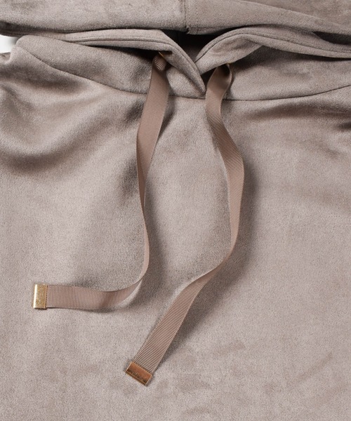 INNOCENT（イノセント）の「【ARC】【SWITCH by ARCH】Bonding Suede Hood Pullover ARE-1151（パーカー・レディース・アイボリー/グレイッシュベージュ・FREE）」の10枚目の写真