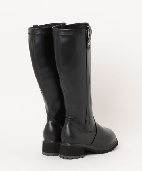 la farfa SHOES(ラ・ファーファ シューズ)の「la farfa ラファーファ レディース ロングジョッキーブーツ【幅広4E/筒幅ゆったり/大きいサイズ】取り外せる二重中敷で調節可能 6001(ブーツ・レディース・ダークブラウン/ブラック・M/L/LL/XL)」の3枚目の写真
