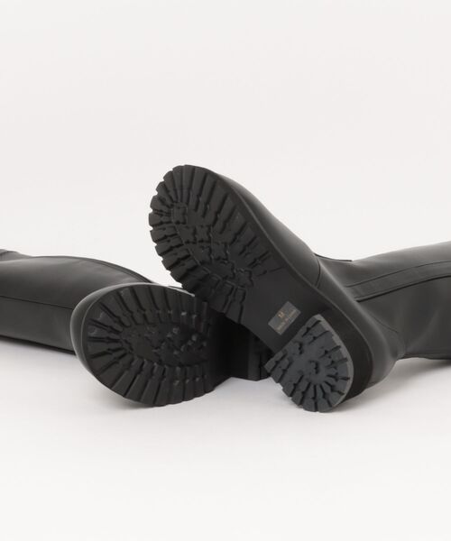 la farfa SHOES(ラ・ファーファ シューズ)の「la farfa ラファーファ レディース ロングジョッキーブーツ【幅広4E/筒幅ゆったり/大きいサイズ】取り外せる二重中敷で調節可能 6001(ブーツ・レディース・ダークブラウン/ブラック・M/L/LL/XL)」の4枚目の写真