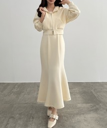 CENEA（セネア）の「ショートパーカー+マーメイドキャミワンピースSET（セットアップ）」