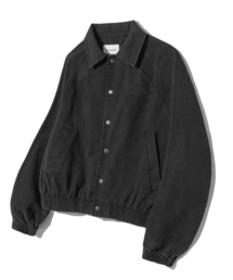 F.ILLUMINATE（フィルミネイト）の「ラグランカラー デニムジャケット-ブラック（MA-1）」