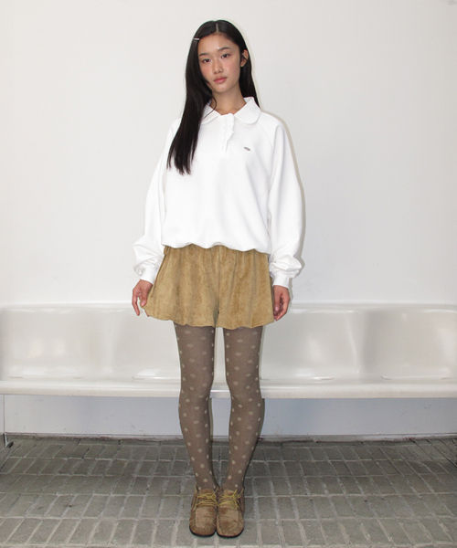 RONRON（ロンロン）の「HENRYNECK FRILL POINT SWEATSHIRT WHITE（スウェット・レディース・その他・FREE）」の4枚目の写真