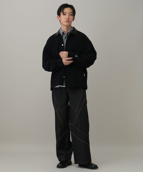LAND MUSEUM(ランドミュージアム)の「LAND MUSEUM/ベルティングデニム(デニムパンツ・メンズ・ブラック・LARGE/MEDIUM)」の10枚目の写真