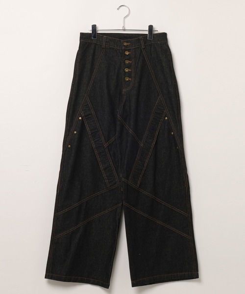 LAND MUSEUM(ランドミュージアム)の「LAND MUSEUM/ベルティングデニム(デニムパンツ・メンズ・ブラック・LARGE/MEDIUM)」の15枚目の写真