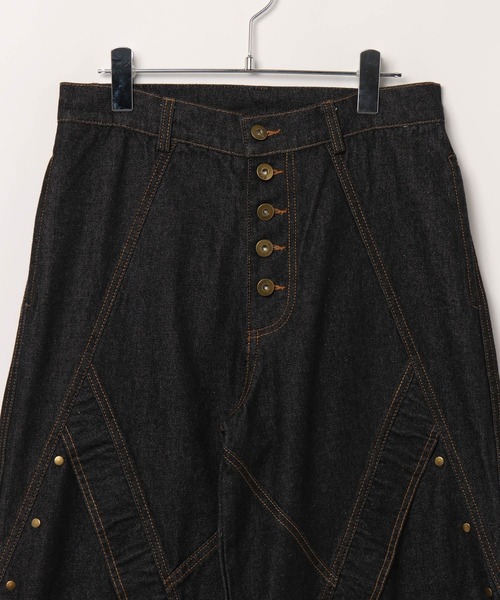 LAND MUSEUM(ランドミュージアム)の「LAND MUSEUM/ベルティングデニム(デニムパンツ・メンズ・ブラック・LARGE/MEDIUM)」の16枚目の写真