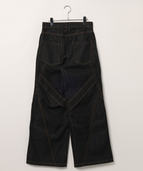LAND MUSEUM(ランドミュージアム)の「LAND MUSEUM/ベルティングデニム(デニムパンツ・メンズ・ブラック・LARGE/MEDIUM)」の2枚目の写真