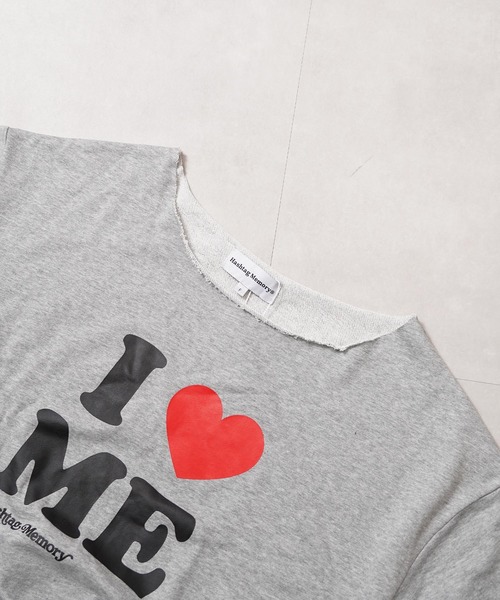 #MEMORY（メモリー）の「【MEMORY】［セットアップ対応］I LOVE ME ワンショルダー スウェット / I LOVE ME One-Shoulder Sweatshirt（スウェット・レディース・ブラック/グレー・FREE）」の3枚目の写真