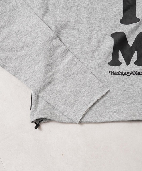 #MEMORY（メモリー）の「【MEMORY】［セットアップ対応］I LOVE ME ワンショルダー スウェット / I LOVE ME One-Shoulder Sweatshirt（スウェット・レディース・ブラック/グレー・FREE）」の5枚目の写真