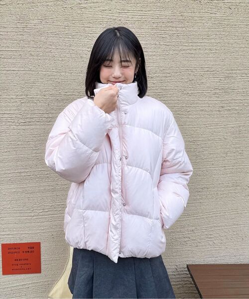 CHASECULT(チェイスカルト)の「女性ハイネックプファージャケット-ピンク(ダウンジャケット/コート・レディース・ピンク・90/85)」の6枚目の写真