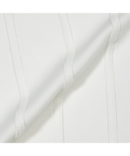 MOAA(モア)の「シェイプ&リブトップ ノースリーブ(ホワイト)(Tシャツ/カットソー・レディース・その他・SMALL/MEDIUM)」の4枚目の写真