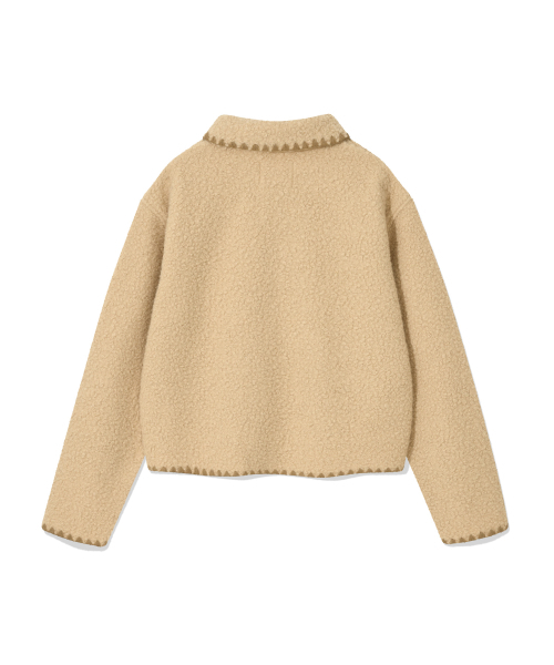 Wacky WiLLy(ワッキーウィリー)の「ウィメンズシアリングステッチジャケットベージュ(スタジャン・レディース・その他・SMALL/MEDIUM)」の3枚目の写真