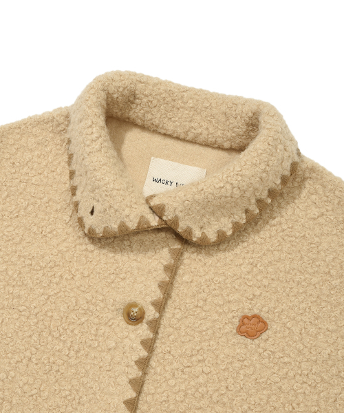 Wacky WiLLy(ワッキーウィリー)の「ウィメンズシアリングステッチジャケットベージュ(スタジャン・レディース・その他・SMALL/MEDIUM)」の4枚目の写真