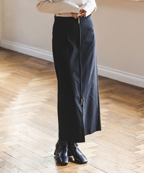 Noble（ノーブル）の「《追加2》RyNyコンフォートストレッチジップタイトスカート（スカート・レディース・ブラック/ブラウン・34/36/38/40）」の3枚目の写真