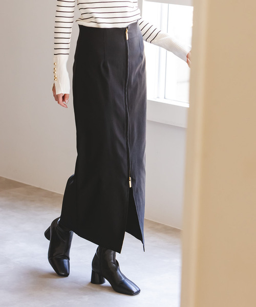 Noble（ノーブル）の「《追加2》RyNyコンフォートストレッチジップタイトスカート（スカート・レディース・ブラック/ブラウン・34/36/38/40）」の8枚目の写真