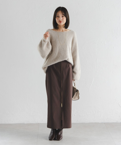 Noble（ノーブル）の「《追加2》RyNyコンフォートストレッチジップタイトスカート（スカート・レディース・ブラック/ブラウン・34/36/38/40）」の22枚目の写真