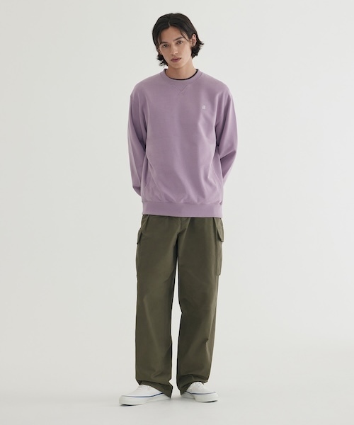 COVERNAT(カバーナット)の「SIGNATURE SYMBOL SWEATSHIRT(スウェット・メンズ・ネイビー/ライトパープル/ブラック/杢グレー・XX-LARGE/X-LARGE/LARGE/MEDIUM/SMALL/X-SMALL)」の1枚目の写真