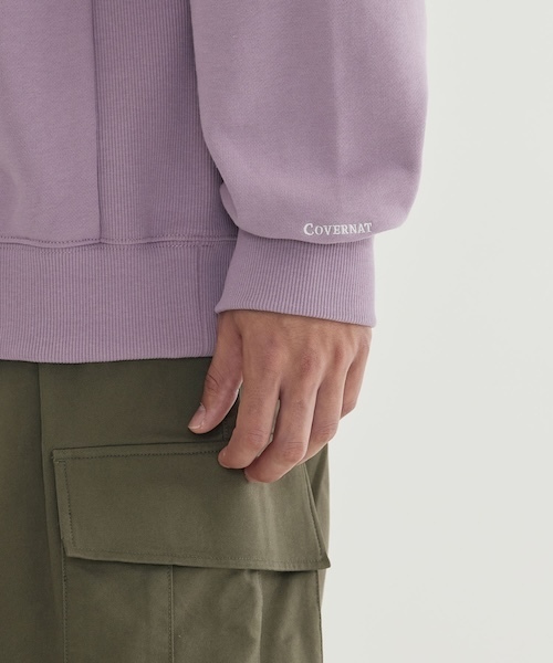 COVERNAT(カバーナット)の「SIGNATURE SYMBOL SWEATSHIRT(スウェット・メンズ・ネイビー/ライトパープル/ブラック/杢グレー・XX-LARGE/X-LARGE/LARGE/MEDIUM/SMALL/X-SMALL)」の9枚目の写真