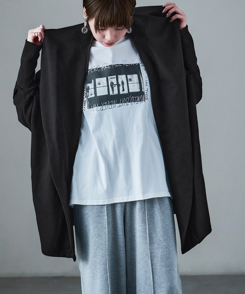 Fashion Letter(ファッションレター)の「裏フリース ポンディング ガウンジャケット(その他アウター・レディース・オートミール/ブラウン/グレー/ブラック・M)」の16枚目の写真