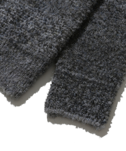 NODU（ノードユー）の「NPN Gradient Buckle Two-Tone Color Stripe Round Neck Long Sleeve Knit [Black]（ニット/セーター・メンズ・その他・LARGE/MEDIUM）」の5枚目の写真
