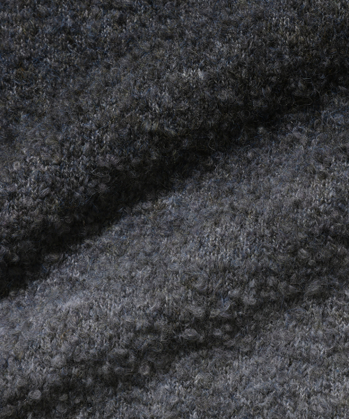 NODU（ノードユー）の「NPN Gradient Buckle Two-Tone Color Stripe Round Neck Long Sleeve Knit [Black]（ニット/セーター・メンズ・その他・LARGE/MEDIUM）」の6枚目の写真
