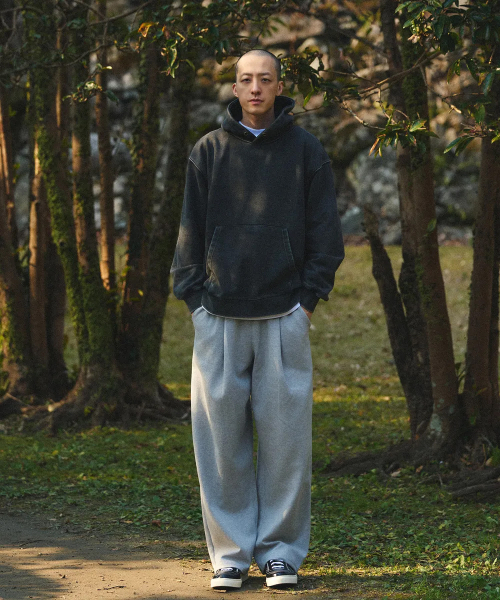 XERO（ゼロ）の「ディープワンタックスウェットパンツ[グレー]（スウェットパンツ・メンズ・その他・SMALL/MEDIUM/LARGE/X-LARGE/FREE/X-SMALL）」の2枚目の写真