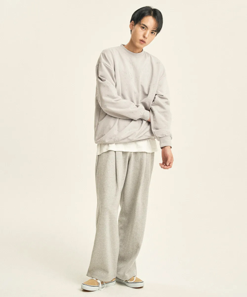 XERO（ゼロ）の「ディープワンタックスウェットパンツ[グレー]（スウェットパンツ・メンズ・その他・SMALL/MEDIUM/LARGE/X-LARGE/FREE/X-SMALL）」の6枚目の写真
