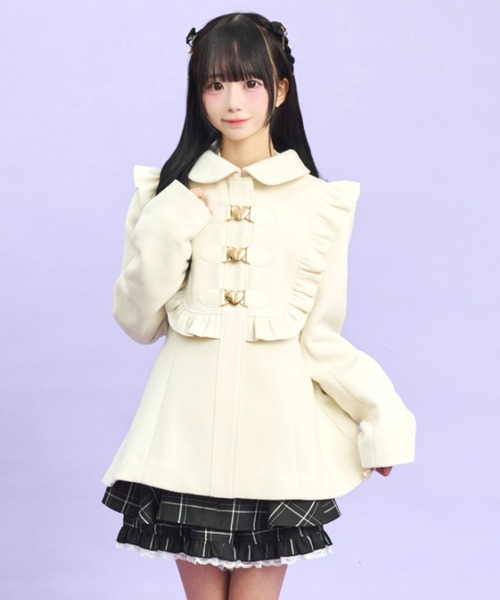 Secret Honey(シークレットハニー)の「ヨーク切替ハートビットコート(その他アウター・レディース・レッド/グレー/オフホワイト・MEDIUM)」の14枚目の写真
