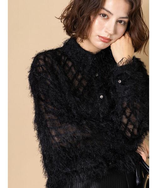 セール】フリンジジャガードショートシャツ《2025winter catalog item