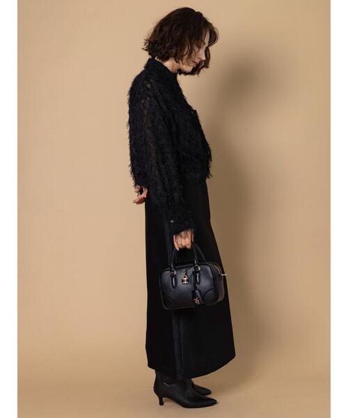 Te chichi CLASSIC（テチチクラシック）の「フリンジジャガードショートシャツ《2025winter catalog item》（シャツ/ブラウス・レディース・ブラック/オフホワイト・F）」の17枚目の写真