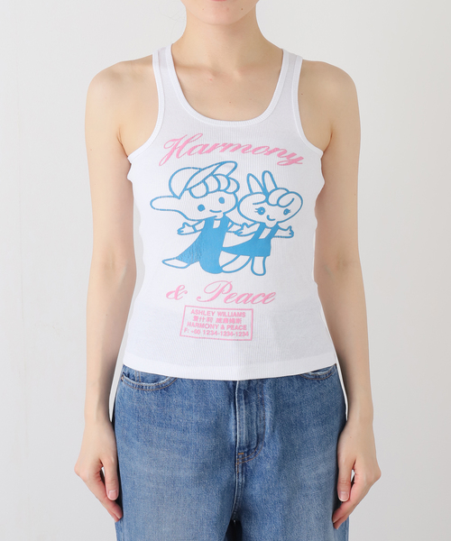 ASHLEY WILLIAMS（アシュリーウィリアムス）の「【Ashley Williams / アシュリー・ウィリアムズ】VEST AWAW250106（タンクトップ・レディース・ホワイト・SMALL）」の5枚目の写真