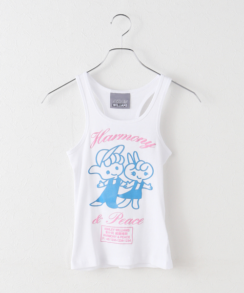 ASHLEY WILLIAMS（アシュリーウィリアムス）の「【Ashley Williams / アシュリー・ウィリアムズ】VEST AWAW250106（タンクトップ・レディース・ホワイト・SMALL）」の2枚目の写真