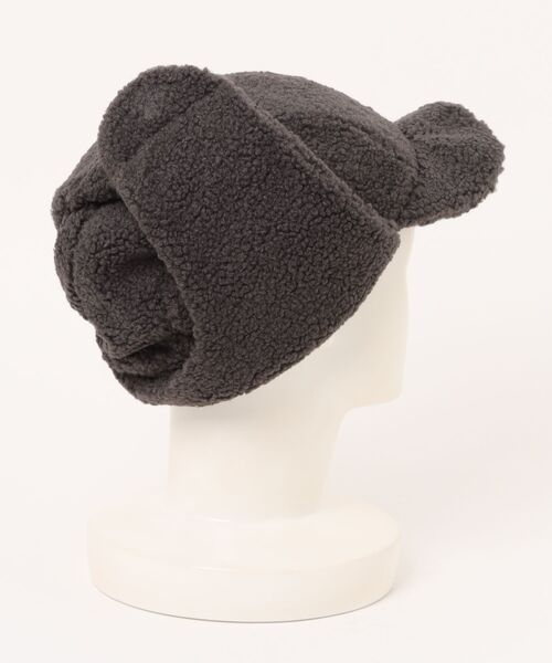 VIBGYOR（ヴィブジョー）の「pur chouchou/耳当て付き ボア キャップ P4408（キャップ・レディース・ダークグレー/ベージュ/ホワイト・FREE）」の5枚目の写真