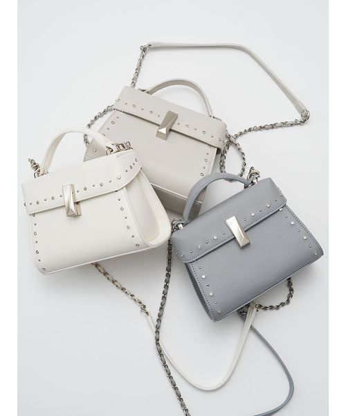 CELFORD（セルフォード）の「【USAGI ONLINE・ZOZO限定】限定ビジュースタッズポシェット（ショルダーバッグ・レディース・ホワイト・F）」の15枚目の写真