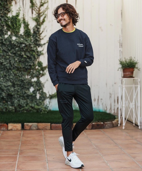 1minute 1second（ワンミニットワンセカンド）の「mlt5501-cursive foam print 10oz long sleeve shirt ロングスリーブカットソー(1M26H250)（Tシャツ/カットソー・メンズ・ブラック/グリーン系その他/ネイビー/ホワイト・M/L/XL）」の16枚目の写真