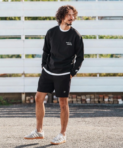 1minute 1second（ワンミニットワンセカンド）の「mlt5501-cursive foam print 10oz long sleeve shirt ロングスリーブカットソー(1M26H250)（Tシャツ/カットソー・メンズ・ブラック/グリーン系その他/ネイビー/ホワイト・M/L/XL）」の19枚目の写真