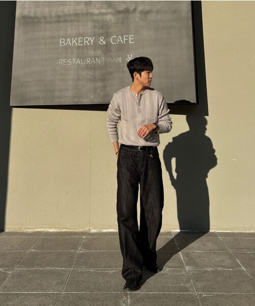 JUAN HOMME(ジュアンオム)の「ヘンリーネックリブニット(ライトグレー)(ニット/セーター・メンズ・その他・MEDIUM/LARGE)」の21枚目の写真