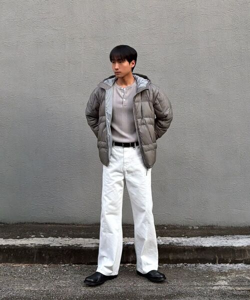 JUAN HOMME(ジュアンオム)の「ヘンリーネックリブニット(ライトグレー)(ニット/セーター・メンズ・その他・MEDIUM/LARGE)」の20枚目の写真