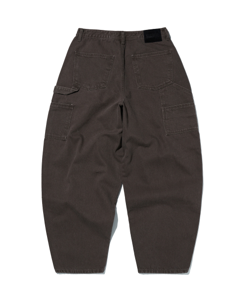 suade（スエード）の「CURVED DOUBLE KNEE PANTS [BROWN]（デニムパンツ・レディース・その他・SMALL/MEDIUM/LARGE）」の5枚目の写真