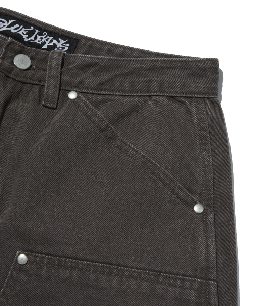 suade（スエード）の「CURVED DOUBLE KNEE PANTS [BROWN]（デニムパンツ・レディース・その他・SMALL/MEDIUM/LARGE）」の7枚目の写真