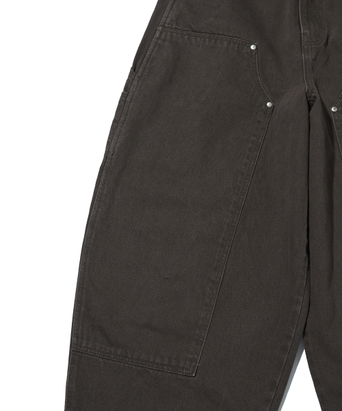 suade（スエード）の「CURVED DOUBLE KNEE PANTS [BROWN]（デニムパンツ・レディース・その他・SMALL/MEDIUM/LARGE）」の8枚目の写真