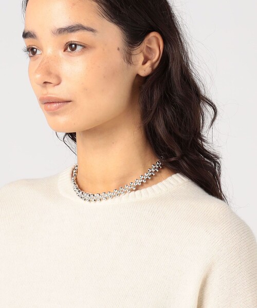 PHILIPPE AUDIBERT(フィリップ オーディベール)の「PHILIPPE AUDIBERT Max choker シルバーネックレス(ネックレス・レディース・シルバー・FREE)」の2枚目の写真