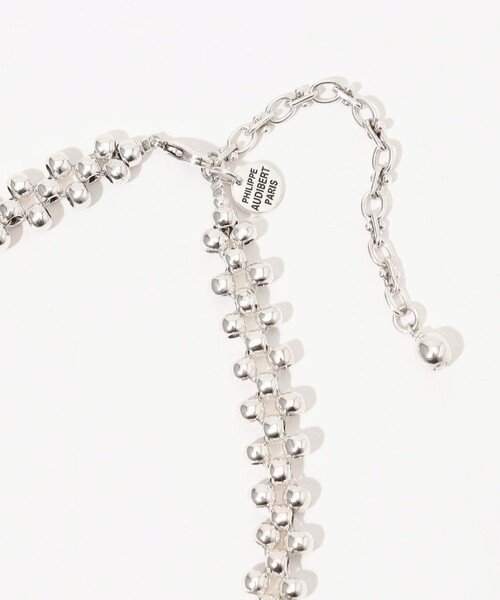 PHILIPPE AUDIBERT(フィリップ オーディベール)の「PHILIPPE AUDIBERT Max choker シルバーネックレス(ネックレス・レディース・シルバー・FREE)」の4枚目の写真