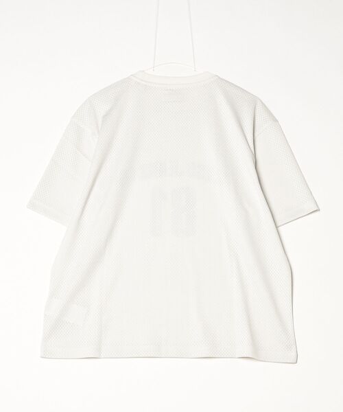 GUESS JEANS(ゲスジーンズ)の「GUESS JEANS Short Sleeves Boxy Cropped Mesh Jersey Tシャツ メッシュ(Tシャツ/カットソー・メンズ・ホワイト・MEDIUM/X-LARGE/SMALL/LARGE)」の6枚目の写真