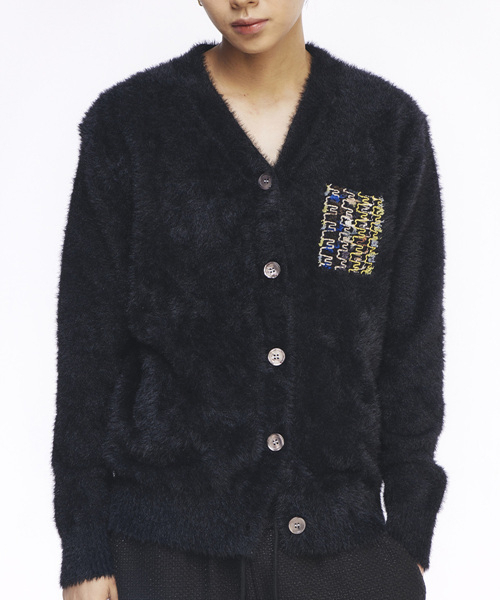 THE GREATEST（ザ　グレイテスト）の「Angora Cardigan Black（カーディガン/ボレロ・メンズ・その他・FREE）」の2枚目の写真