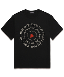 NEVER STOP オーバーサイズ 半袖Tシャツ (VS0126) ブラック