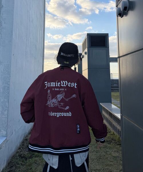 JAMIE WEST(ジェイミーウエスト)の「アンダーグラウンドスタジアムジャケット(バーガンディ)(スタジャン・レディース・その他・MEDIUM/LARGE/X-LARGE)」の15枚目の写真