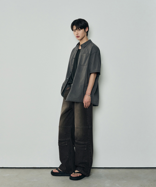 OURDAYZ（アワーデイズ）の「ヴィンテージフロントポケットカーゴデニムパンツ [VINTAGE BLACK]（デニムパンツ・レディース・その他・MEDIUM/LARGE/X-LARGE）」の2枚目の写真