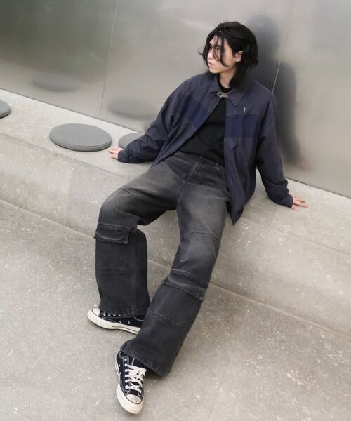 OURDAYZ（アワーデイズ）の「ヴィンテージフロントポケットカーゴデニムパンツ [VINTAGE BLACK]（デニムパンツ・レディース・その他・MEDIUM/LARGE/X-LARGE）」の12枚目の写真